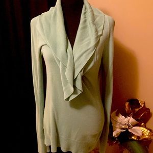 Light green cowl neck sweater